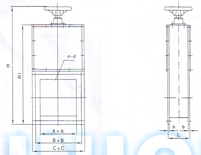手动密闭闸阀外形尺寸图